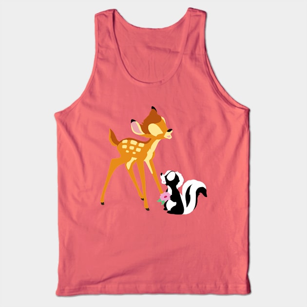 Forest Friendship Tank Top by beefy-lamby